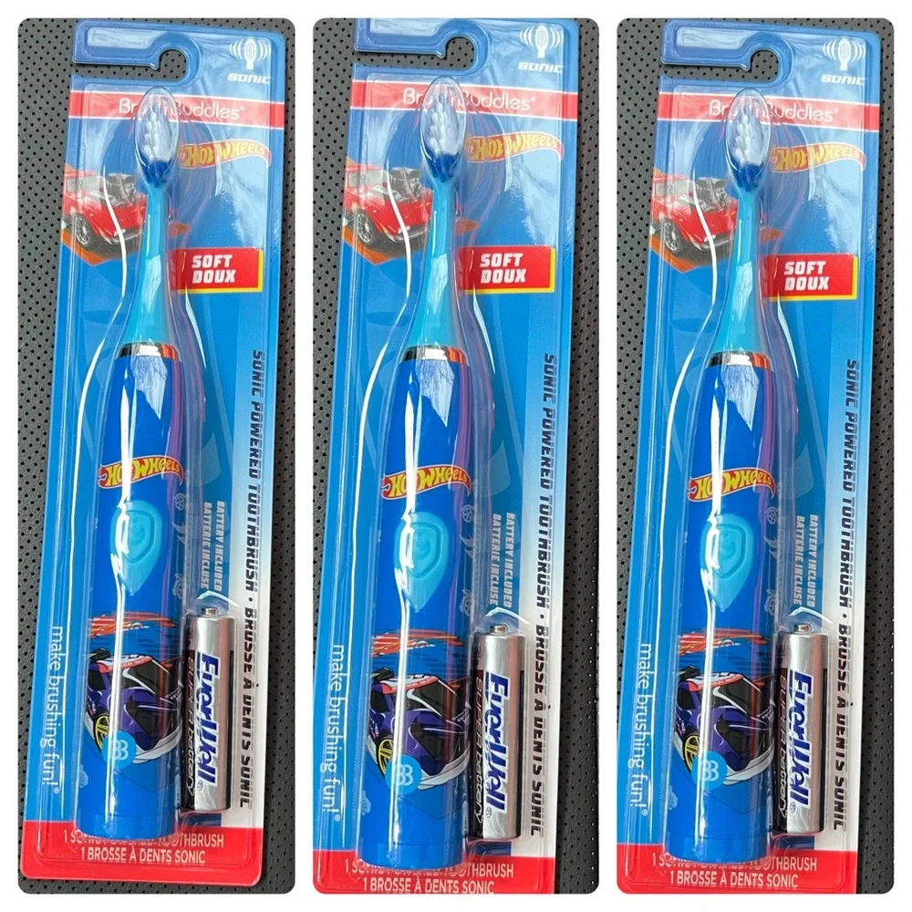 Hot Wheels Blue Electric Toothbrush Brush Buddies - Picture 1 of 1